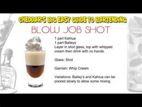 Blow Job Cocktail Recipe